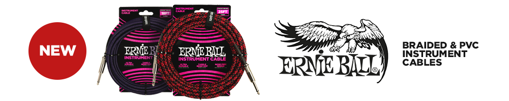 New Ernie Ball Instrument Cables 2022